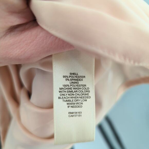 Eliza J Navy Polka Dot Dress Sz 8 Retro Cocktail Party Office Wrap Style - Picture 10 of 10